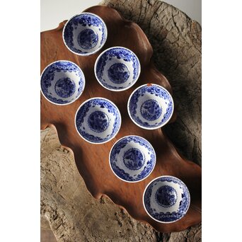 デルフト焼 煎茶碗7客　P334 