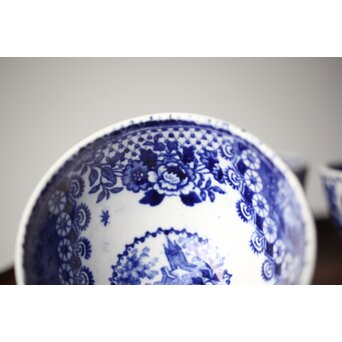 デルフト焼 煎茶碗7客　P334 