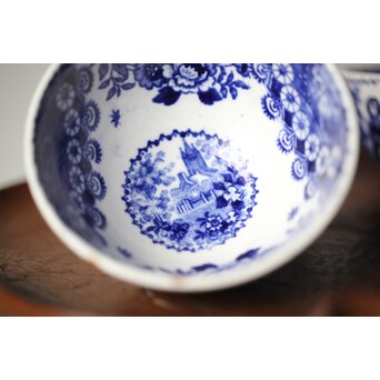 デルフト焼 煎茶碗7客　P334 