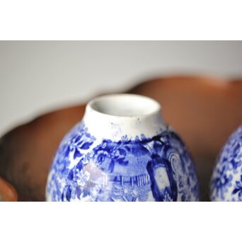 デルフト焼 煎茶碗7客　P334 