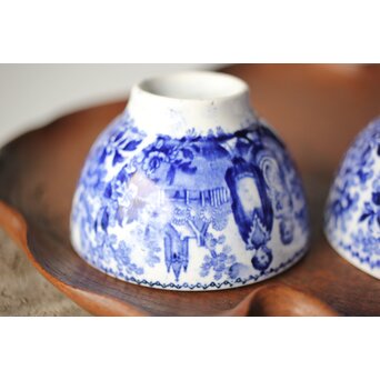 デルフト焼 煎茶碗7客　P334 