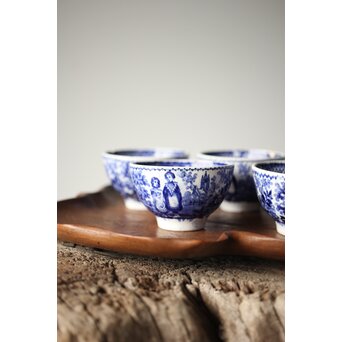 デルフト焼 煎茶碗7客　P334 