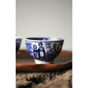 デルフト焼 煎茶碗7客　P334 