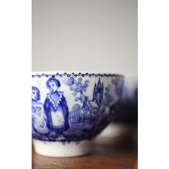 デルフト焼 煎茶碗7客　P334 