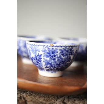 デルフト焼 煎茶碗7客　P334 