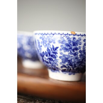 デルフト焼 煎茶碗7客　P334 