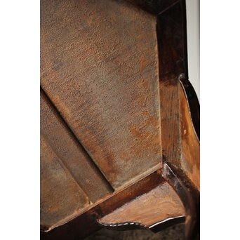 唐物 鷺足三脚卓 螺鈿卓 月光如水水如天　Q300 