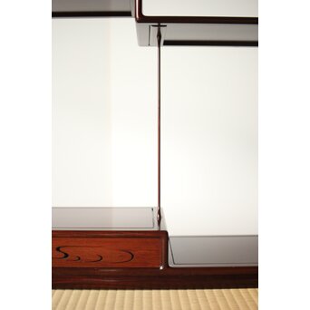 京都 洛凰 原孝道 花梨違棚　X345 