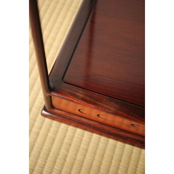 京都 洛凰 原孝道 花梨違棚　X345 