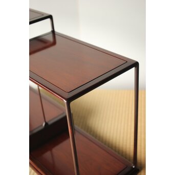 京都 洛凰 原孝道 花梨違棚　X345 