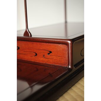 京都 洛凰 原孝道 花梨違棚　X345 