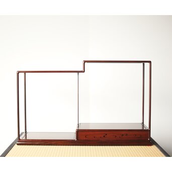 京都 洛凰 原孝道 花梨違棚　X345 