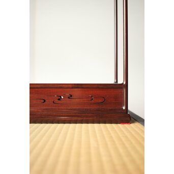 京都 洛凰 原孝道 花梨違棚　X345 