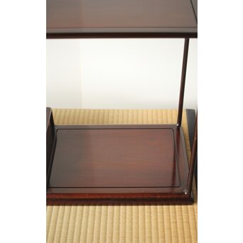 京都 洛凰 原孝道 花梨違棚　X345 