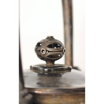 秦銀器 雪鳴 七宝繋摘 純銀霰湯沸/銀瓶　M312 