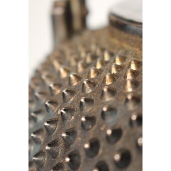 秦銀器 雪鳴 七宝繋摘 純銀霰湯沸/銀瓶　M312 