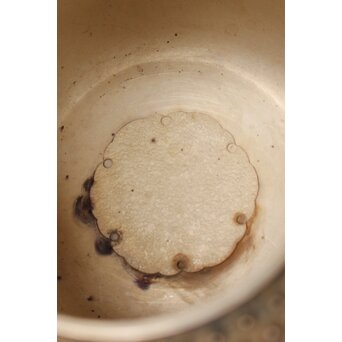 秦銀器 雪鳴 七宝繋摘 純銀霰湯沸/銀瓶　M312 