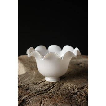 古手 乳白色ひらひら電笠　A019 