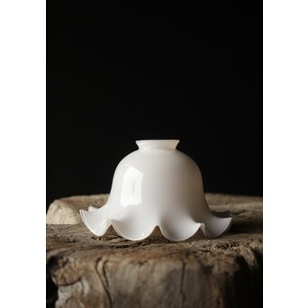 古手 乳白色ひらひら電笠　A019