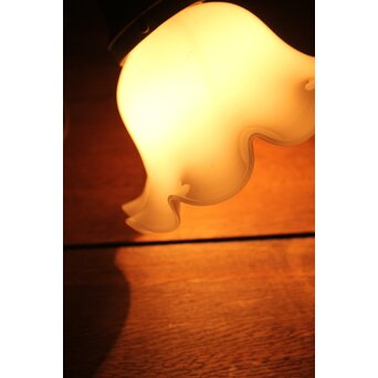 古手 乳白色ひらひら電笠　A019 