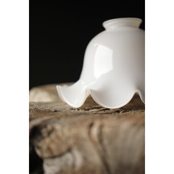 古手 乳白色ひらひら電笠　A019 