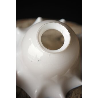 古手 乳白色ひらひら電笠　A019 