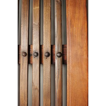 欅と栗の格子蔵戸　W066 