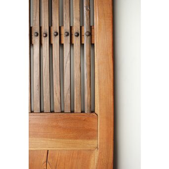 欅と栗の格子蔵戸　W066 