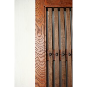 欅と栗の格子蔵戸　W066 