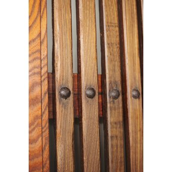 欅と栗の格子蔵戸　W066 