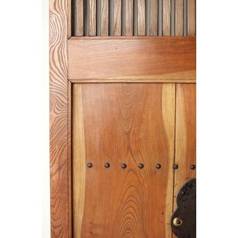 欅と栗の格子蔵戸　W066 