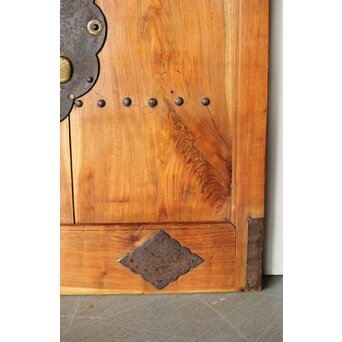 欅と栗の格子蔵戸　W066 