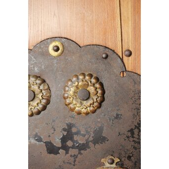 欅と栗の格子蔵戸　W066 