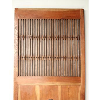 欅と栗の格子蔵戸　W066 