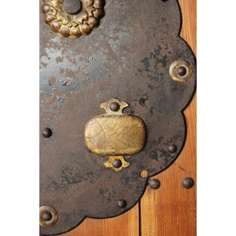 欅と栗の格子蔵戸　W066 