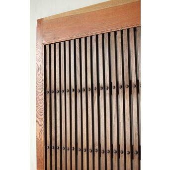 欅と栗の格子蔵戸　W066 