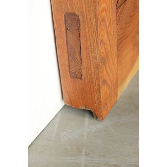 欅と栗の格子蔵戸　W066 