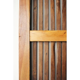 欅と栗の格子蔵戸　W066 