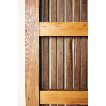 欅と栗の格子蔵戸　W066 