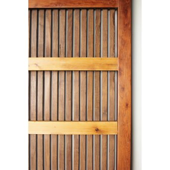 欅と栗の格子蔵戸　W066 