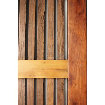 欅と栗の格子蔵戸　W066 