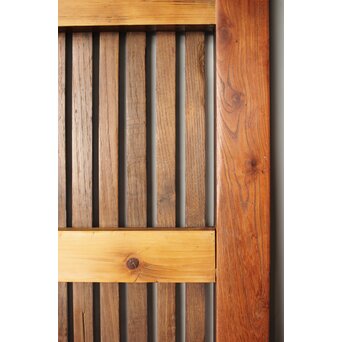 欅と栗の格子蔵戸　W066 