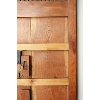 欅と栗の格子蔵戸　W066 