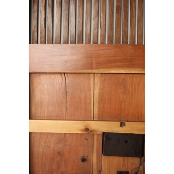 欅と栗の格子蔵戸　W066 