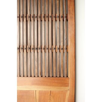 欅と栗の格子蔵戸　W066 