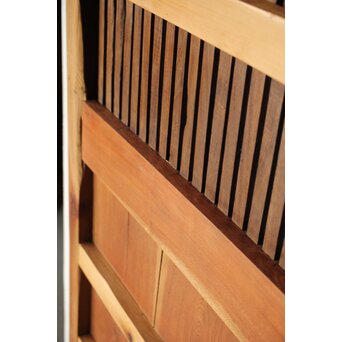 欅と栗の格子蔵戸　W066 