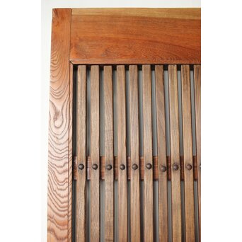 欅と栗の格子蔵戸　W066 