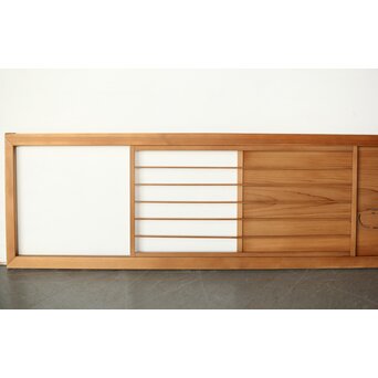 透かしと窓付長尺欄間　R0176 