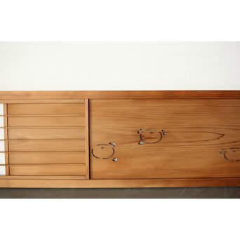 透かしと窓付長尺欄間　R0176 