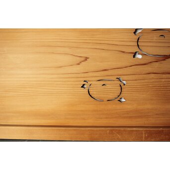 透かしと窓付長尺欄間　R0176 